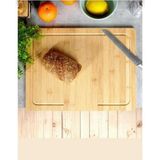 Bambu Kesme Tahtası 45X35CM, Dayanıklı ve Şık Mutfak Gereçleri - Ahşap - Ceviz - Seçenek 1