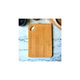 Bambu Kesme Tahtası Antibakteriel Yıkanabilir Doğrama Tahtası Dikdörtgen 34X24CM - B.EK-163