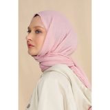 Bambu Kraş Şal (Tesettür Giyim, %100 Pamuk, Hafif, Rahat, Şık, Yüksek Kalite, Uygun Fiyat, Hijab, Shawl, Scarf, Lux, Original) - Pembe