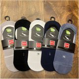 Bambu Kumaş Babet Silikonlu Dikişsiz Erkek Çorap (12 Adet) 40-44 - Çok Renkli