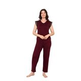 “Bambu Kumaş Büyük Beden Kadın Dantelli Kısa Kollu Pijama Takımı – Yumuşak, Nefes Alabilir, Şık ve Rahat, M-5XL” Bordo M