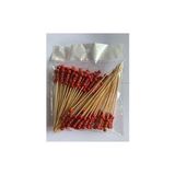 Bambu Kürdan Kırmızı Örgülü 12 cm 100'LÜ