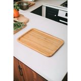 Bambu Lüx Dikdörtgen Büyük Servis-Sunum Tabağı 30X20X1,8CM - standart