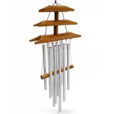 Bambu Metal Çubuklu Rüzgar Çanı