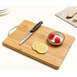 Bambu Metal Saplı Ekmek Kesme Tahtası 30X20X1,8 cm -67459 - Renkli