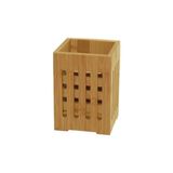 Bambu Mutfak Organizeri, Kare 10×10 Cm, Pencereli Ahşap Düzenleyici Kutusu - 41 Delft Blue