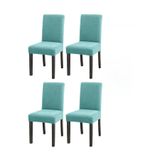 Bambu Nano Kumaş Likralı Sandalye Kılıfı Lastikli Yıkanabilir Esnek Sandalye Örtüsü 4’lü Set (Mint)