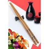 Bambu Organik Chopstick Yemek Çubuğu Haşi 10 Çift Uzak Doğu Tip - 0,5 L