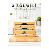 Bambu Organizer Streç Film Ve Folyo Kesici Streçlik Ve Folyo Kesici