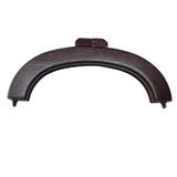 Bambu Oval Ahşap Çanta Bursu 20 cm MB12 Kahve Bordo