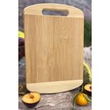 Bambu Oval Kenarlı Büyük Boy Kesim Panosu - Bambu Kesim Tahtası 24 x 34 cm Kesme Tahtası