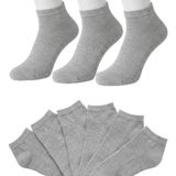 Bambu Patik Çorap Erkek & Kadın – Nefes Alan, Terletmeyen Yumuşak Bambu Kısa Çorap – Günlük Rahat Ankle Socks (3’lü, 6’lı, 12’li Paket) (3, Gri, 40-45)