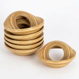 Bambu Peçete Halkası 10 cm 6 lı Set