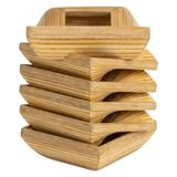 Bambu Peçete Halkası Kare Form 10 cm x 10 cm 6 lı Set