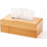 Bambu Peçetelik / Doğal Bambu Ahşap Masaüstü ve Banyo Peçete Kutusu / Şık, Dayanıklı ve Ç