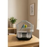 BAMBU PETSHOP Çift Kapılı Orta Boy Hediyeli Kafes Seti - Muhabbet Kuşu ve Kanarya İçin