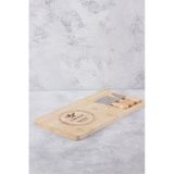 Bambu Peynir Servis Sunum Tabağı Seti - 4 Parça Kahvaltılık Sunumluk Tabak - Servis Tahtası