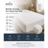 Bambu Premium Sıvı Geçirmez Fitted Alez | Soft Bambu Ultra Sessiz Hava Geçirgen Yatak Koruyucu Alez