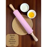 Bambu Saplı Silikon Gövdeli Merdane-Büyük Boy (45 x 5,5 x 25 Cm) - Renkli