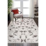 Bambu Saten Halı Kilim Salon Mutfak Koridor Yolluk Dokuma Makine Halısı Petra 4 Gri Kahverengi