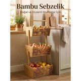 Bambu Sebzelik, Bambu Raflı Organizer 32 X 28