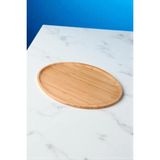 Bambu Servis Tepsi Oval Küçük 24 * 15CM Bambu Sunumluk Oval - Çok Renkli - 1 lt