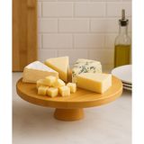 Bambu Sunum Standı, Pasta Standı, Ahșap Sunumluk Kahvaltı Sunum Standı 28 cm - Kahverengi