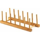 Bambu Tabaklık Kurutmalık – Ahşap Tabak Düzenleyici Stand, Katlanabilir Bulaşıklık, Tabak K - Çok Renkli