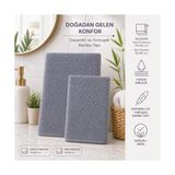 Bambu Takım, Saç ve Vücut Havlusu - 001-Beyaz