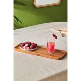 Bambu Tepsi 33 Cm, Kahverengi, Şık ve Dayımlı Sunum Için Mükemmel Seçenek - Seçenek 1 - Ahşap - Ceviz