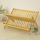 Bambu Tezgah Üstü Bulaşıklık Ve Tabaklık 46X33 Cm