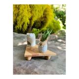 Bambu Top Ayaklı Üçgen Stant, Sunum Tahtası (18X34)