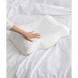 Bambu Türetilmiş Rayon Yastık Kılıflı Ortopedik Servikal Hafızalı Köpük Yastık, Otel Tarzı Konfor, Yan ve Sırt Uyuyanlar Için Ergonomik Boyun ve Omuz
