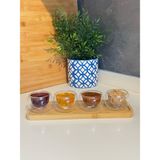 Bambu Uzun Tabak ve Reçellik Set