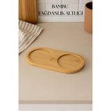 Bambu Yağdanlık Altlığı 9X19 cm Ahşap Malzemeden Üretilmiş Şık Tasarım
