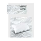Bambu Yastık Mikrofiber 50X70 Cm Beyaz