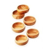 Bambu Yuvarlak 6 lı Lüks Çerezlik 9,5 x 3 cm