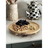 Bambu Yuvarlak Sunum Tahtası 28CM - 1 Adet