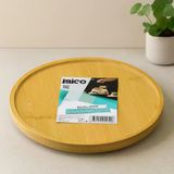 Bambu Yuvarlak Sunum Tepsisi 24.5 Cm Ayaklı