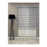 Bambu Zebra Stor Güneşlik Perde, Açık Gri, 170 x 260