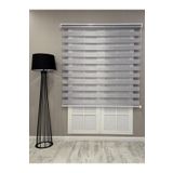 Bambu Zebra Stor Güneşlik Perde, Açık Gri, 230 x 260