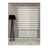 Bambu Zebra Stor Güneşlik Perde, Beyaz, 140 x 260
