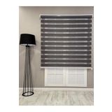 Bambu Zebra Stor Güneşlik Perde, Füme Koyu Gri, 100 x 200