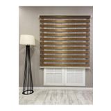 Bambu Zebra Stor Güneşlik Perde, Kahverengi, 250 x 200