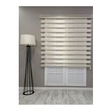 Bambu Zebra Stor Güneşlik Perde, Krem, 210 x 260