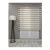Bambu Zebra Stor Güneşlik Perde, Krem, 240 x 200