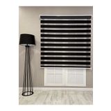 Bambu Zebra Stor Güneşlik Perde, Siyah, 170 x 260