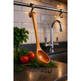Bambuland Bambu Ahşap Lüks Kepçe 26 cm Doğal Malzeme ile Çorba ve Sos Servisi İçin İdeal - Natürel
