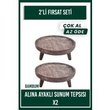 Bambum Alina Küçük Ayaklı Sunum Tepsi