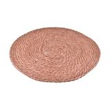 Bambum Alus Yuvarlak Kahverengi 35 cm Servis Hasırı